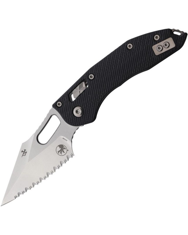 Stitch S/E Ram Lok Stonewash Full Serrated Black G10